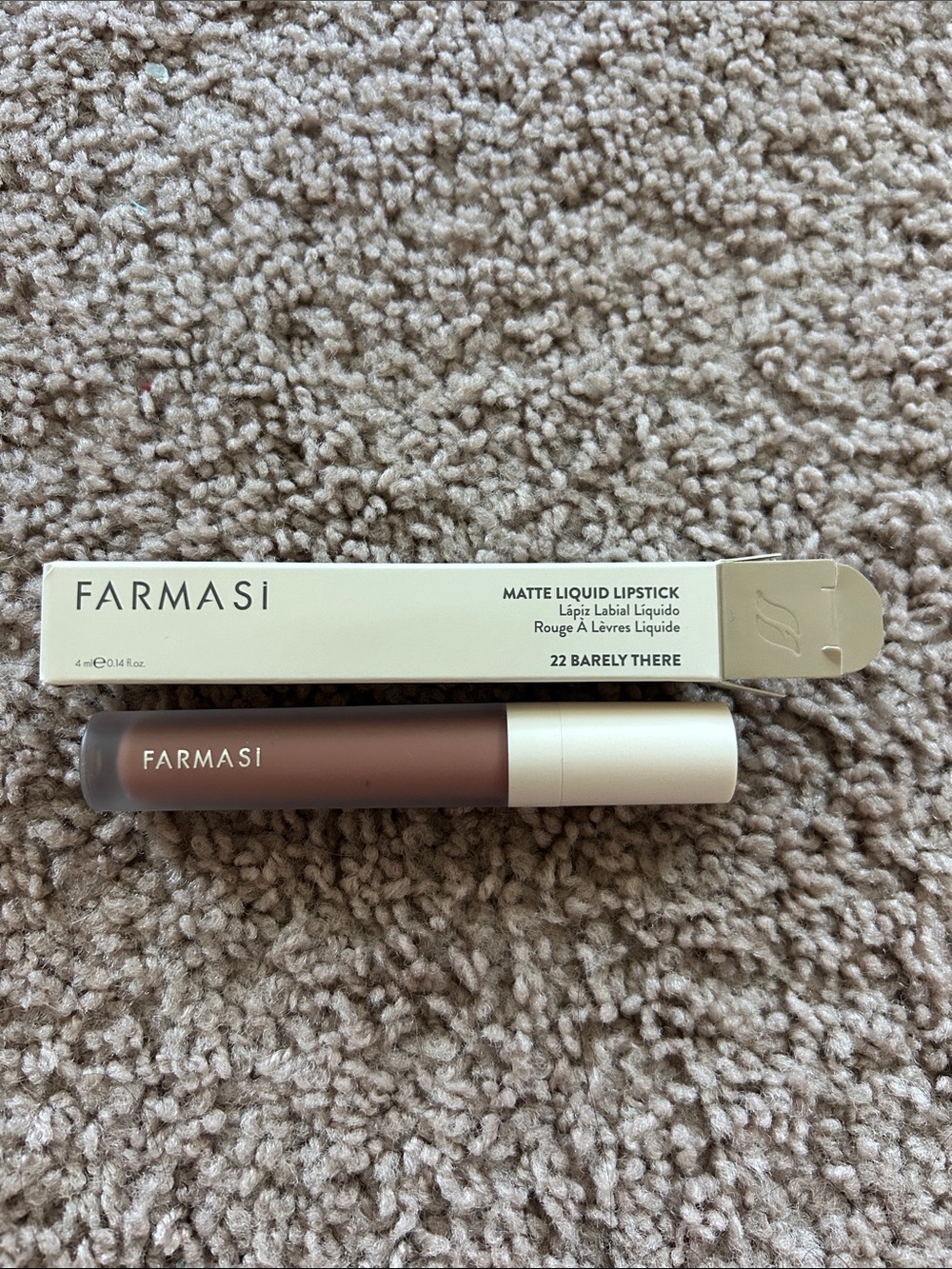 Farmasi Matte Liquid Lipstick - Barely There (22) - Nude Brown
